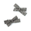 Picture of BOW CLIPS DIAMOND COVERED 5CM 2 PACK
